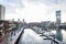 SYDNEY, AUSTRALIA - October 9th. 2017: Boats moored in the marina at Darling Harbour.