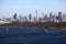 Sydney Australia view with city skyline, harbour