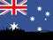 Sydney with Australian flag