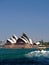 A Sydney ferry cruises towards the Opera House