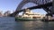 Sydney ferry leaves Kiribilli wharf towards the city.
