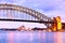 Sydney Harbor at twilight