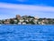 Sydney Harbour Australia at Sunset, lovely coloured skies boats ferries cruise liners houses and buildings