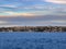 Sydney Harbour Australia at Sunset, lovely coloured skies boats ferries cruise liners houses and buildings