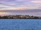 Sydney Harbour Australia at Sunset, lovely coloured skies boats ferries cruise liners houses and buildings