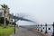 Sydney Harbour Bridge under the mist