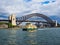 Sydney Harbour Ferry and the Sydney Harbour Bridge, NSW, Australia