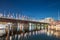 SYDNEY - NOVEMBER 10, 2015: Illuminated buildings in Darling Harbour. The city attracts 15 million people every year