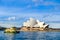 Sydney, NSW/Australia-June 18th 2016: Ferryboat near Sydney Opera House