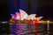 Sydney Opera House in colourful circles design