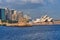 Sydney Opera House and Fort Denison, Sydney Harbour, Australia,