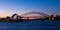 Sydney Opera House and Harbour Bridge at sundown