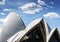 Sydney opera house landmark modern architecture detail in austra