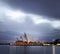 Sydney Opera House moody skies sunrise