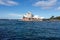 Sydney Opera House on a sunny day, view from the Dawes Point Reserve