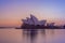 Sydney opera house at sunrise