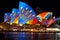 Sydney Opera House during Vivid festival 2013