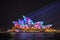 Sydney Opera House on Vivid Sydney 2017.