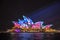 Sydney Opera House on Vivid Sydney 2017.