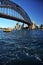 Sydney Sailing Under The Harbour Bridge Australia