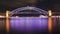 Sydney Vivid Bridge panorama