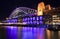 Sydney Vivid Bridge Rocks