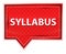 Syllabus misty rose pink banner button