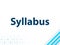 Syllabus Modern Flat Design Blue Abstract Background