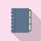 Syllabus planner icon, flat style