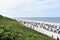 SYLT, GERMANY 16 June, 2019 Few tourists on the beach promenade in Westerland on Sylt