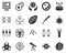 Symbiosis, smart, biology. Bioengineering glyph icons set. Biotechnology for health, researching, materials creating. Molecular
