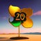 symbol 2023 twenty-three and 2022 twenty-two gold metallic colored, isolated, 3d-