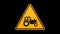 Symbol Agricultural Vehicles Yellow Sign Alpha Channel
