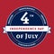 Symbol American 4th July holiday Independence Day