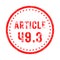 Symbol article 49.3 in France