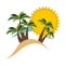 symbol beach icon image