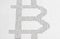 Symbol of bitcoin is encrypted in binary code