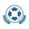 symbol blue lifeguard float icon