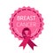 Symbol of breast cancer support