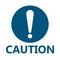 Symbol caution sign icon,Exclamation mark ,Warning Dangerous icon on white background