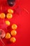 Symbol chinese new year red background