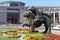 The symbol of the city of kazan snow leopard with wings flower a