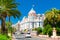 Symbol of the Cote d'Azur, the Negresco hotel, famous luxury hotel on the Promenade des Anglais