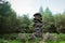 The Symbol of the Deity, at Druid`s Temple in the Swinton Estate, Ripon, North Yorkshire, England.