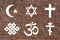 Symbol of different religions