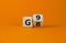 Symbol for the duration of the secondary school in Germany. Expanded wood cube with G8 `8 years` to G9 `9 years` or vice versa