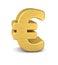 Symbol euro gold vertical