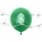 Symbol of the fall of the dollar, pricking or bursting dollar balloon with a needle, Vector EPS 10 format