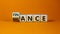 Symbol for finding the right balance in your finance. Turned a cube and changed the word `finance` to `balance`. Beautiful ora