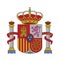 Symbol flag of Spain, vector illustration